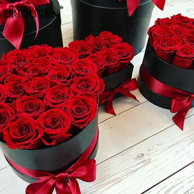 Flores Rosas Preservadas Al Por Mayor Corazon Stabilizzata Inmortal Preserved Flower in Packet