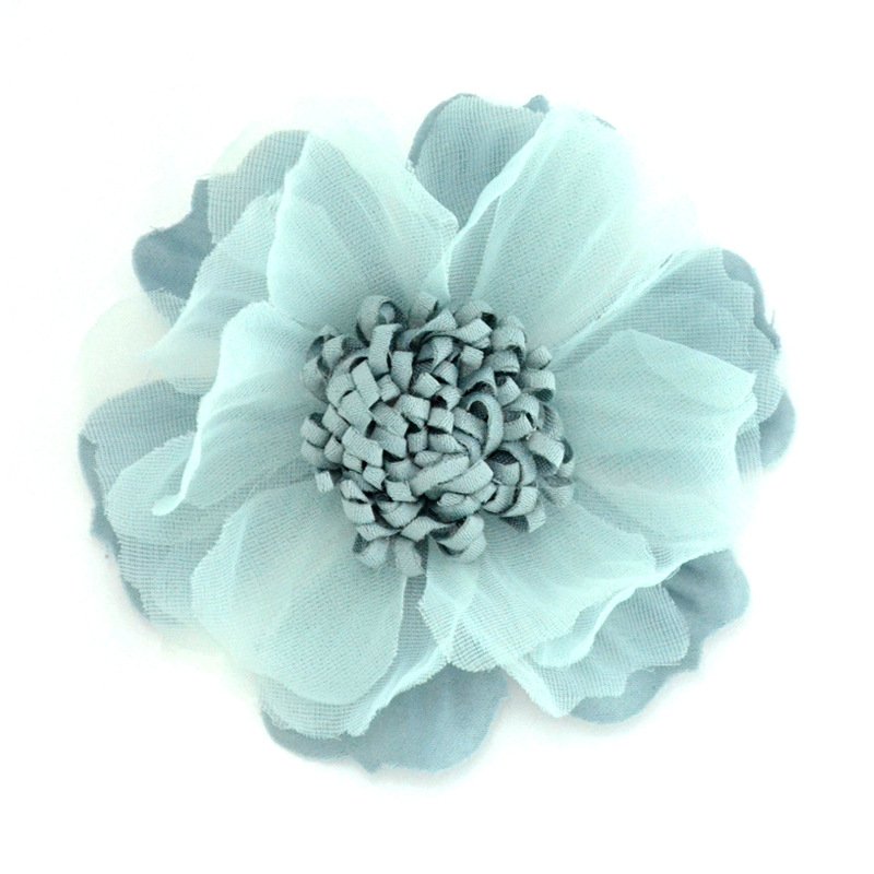 Hot Selling Chiffon Fabric Flower Headwear Hair Shoes Accessories Artificial Decorative Flower