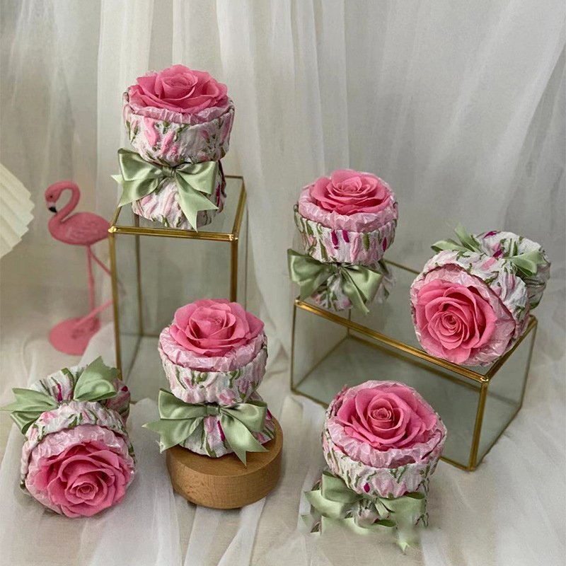 Customized High Quality Long live Lasting Preserved Roses Bouquet Infinity Forever Flowers Everlasting Preserved Flower Gift Box