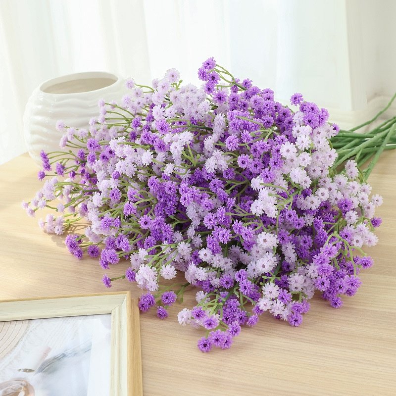 MF-L687 New Plastic Babys Breath Flowers Arrangement Real Touch Artificial Flowers Gypsophila