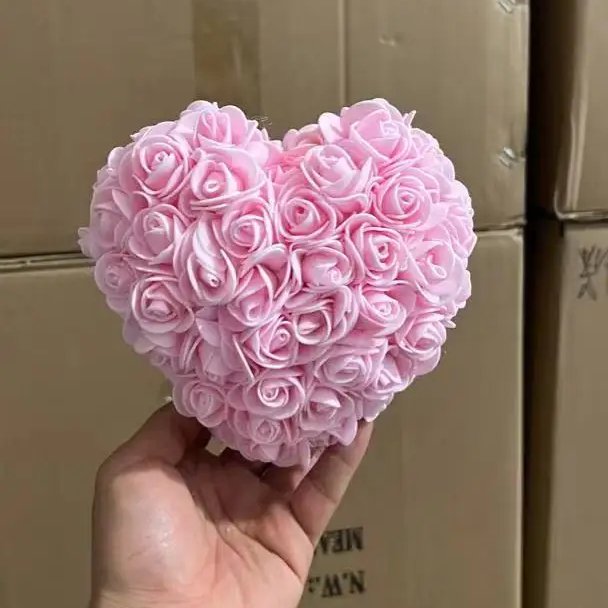 Wholesale 15cm Preserved Roses Hearts Valentine's Day Mother's Day Gifts