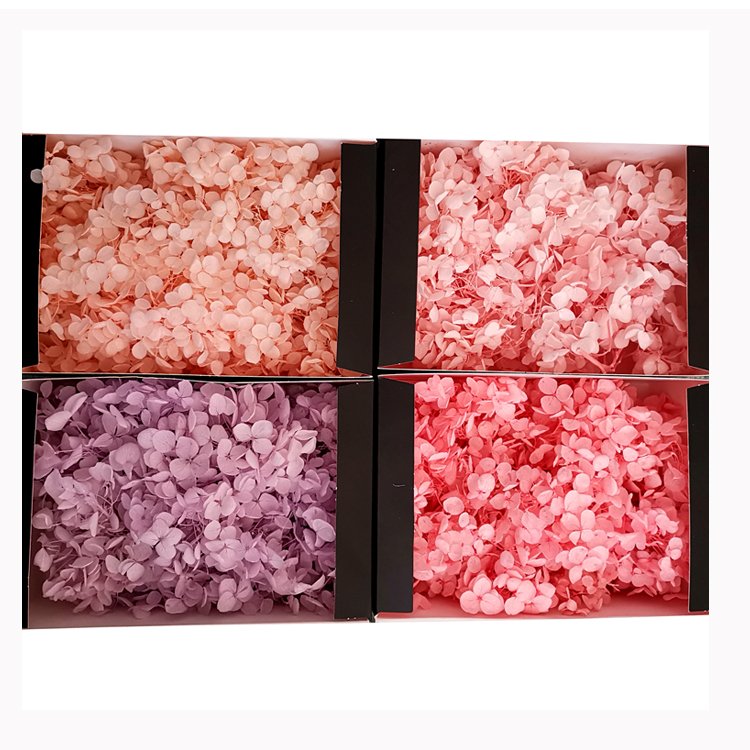 Wholesale Preserved Hydrangea Real Touch Hydrangea In Box DIY Flowers Gift Bouquet For Wedding Party Festival Decor