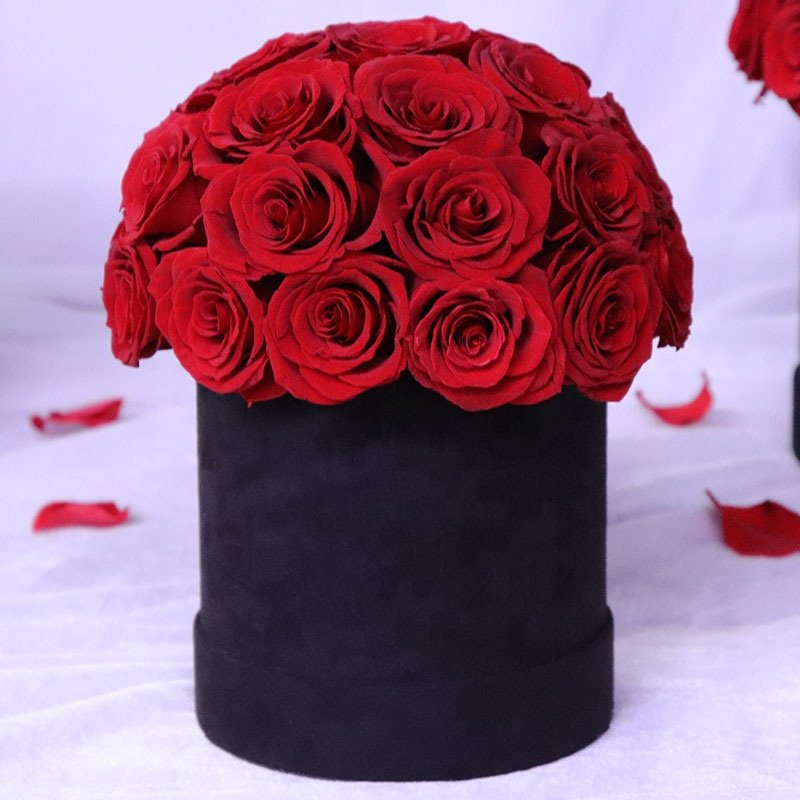 Wholesale Eternal Flower Roses Gift Box Forever Flower Mushroom Head Long Lasting Everlasting Preserved Rose In Box