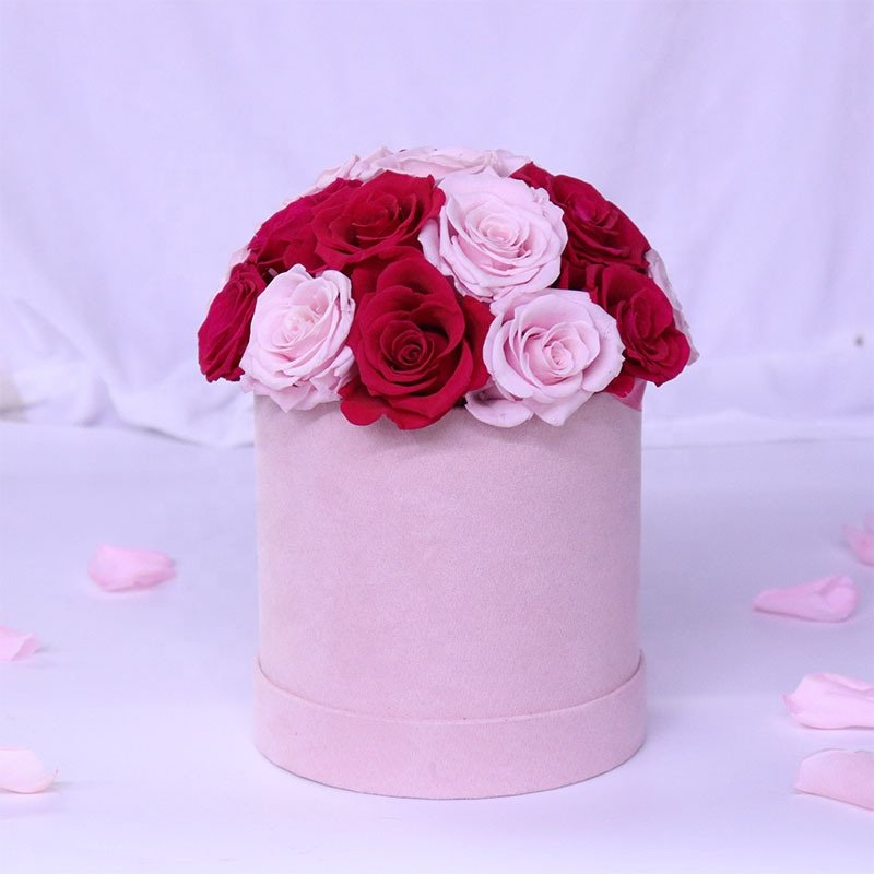 Wholesale Eternal Flower Roses Gift Box Forever Flower Mushroom Head Long Lasting Everlasting Preserved Rose In Box