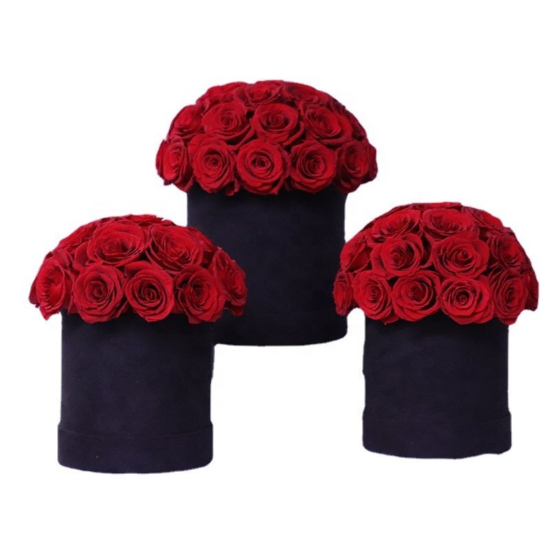 Wholesale Eternal Flower Roses Gift Box Forever Flower Mushroom Head Long Lasting Everlasting Preserved Rose In Box