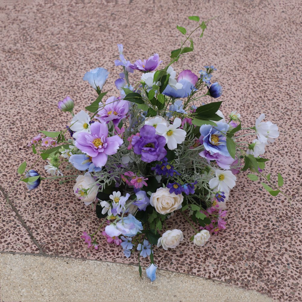 Wholesale Silk Pink And Yellow Flower Ball Arrangements Artificial Flower Balls For Wedding Decor