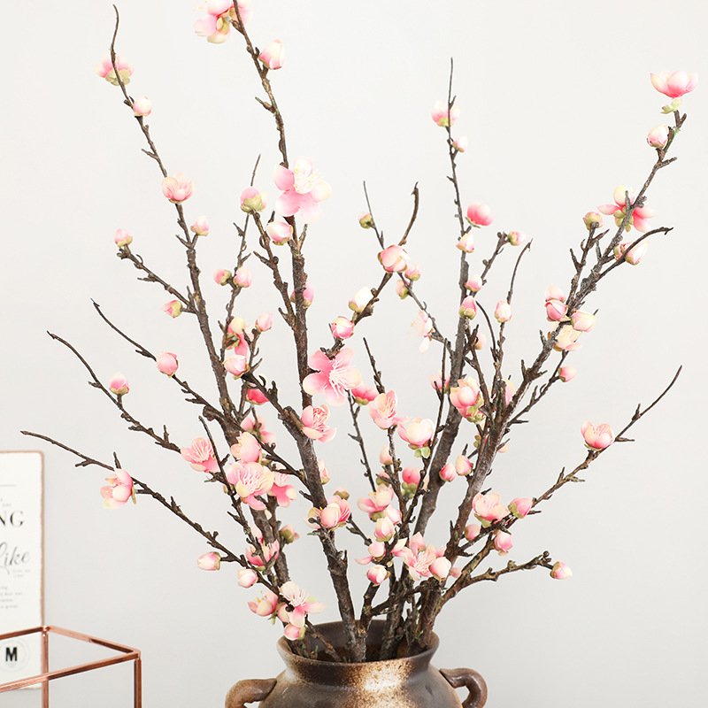 Wholesale 54cm Single Branch Plum Blossom Sun Flower Artificial Flowers For Home Decoration