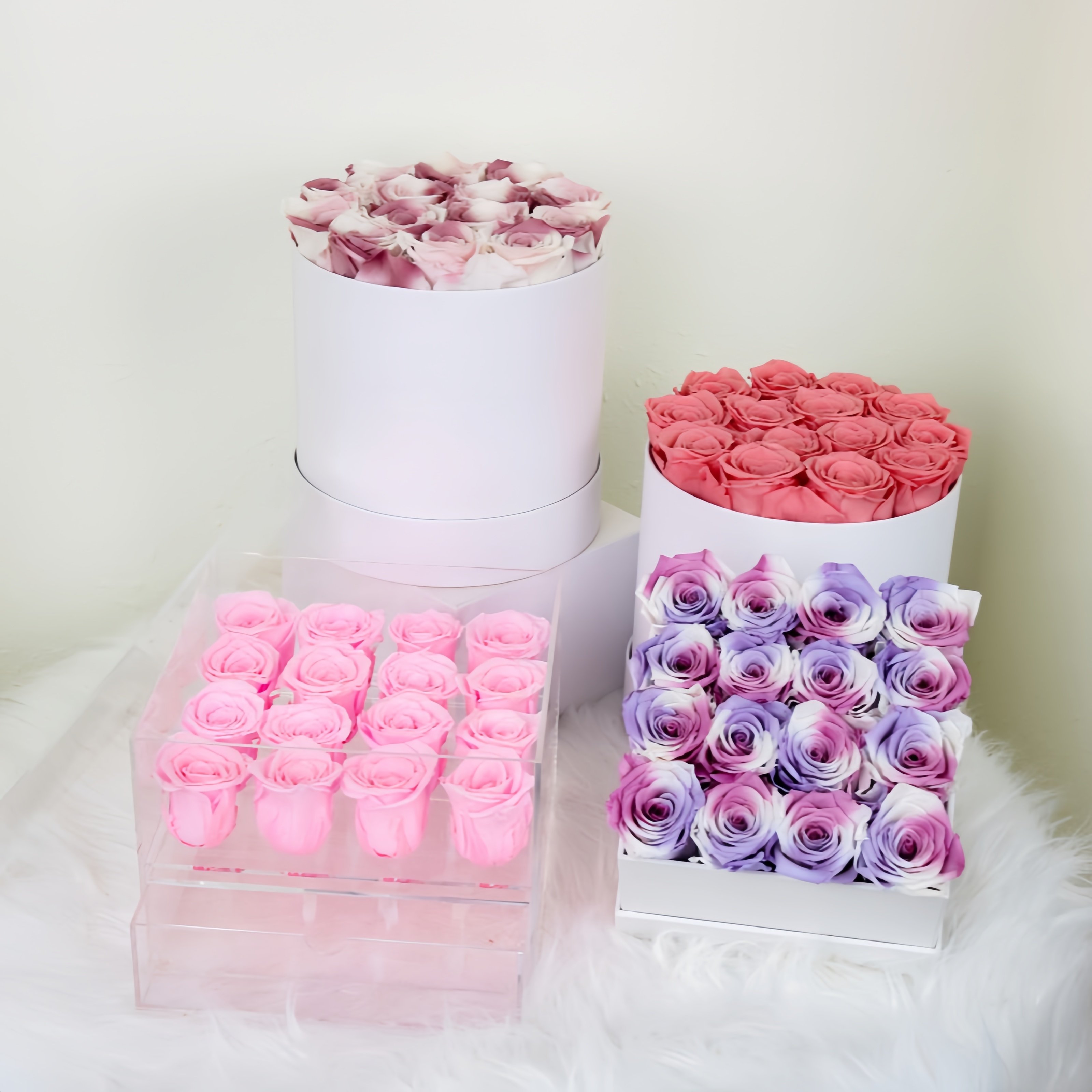 Wholesale natural Preserved flower rose Everlasting Roses Infinite Beauty in a Box