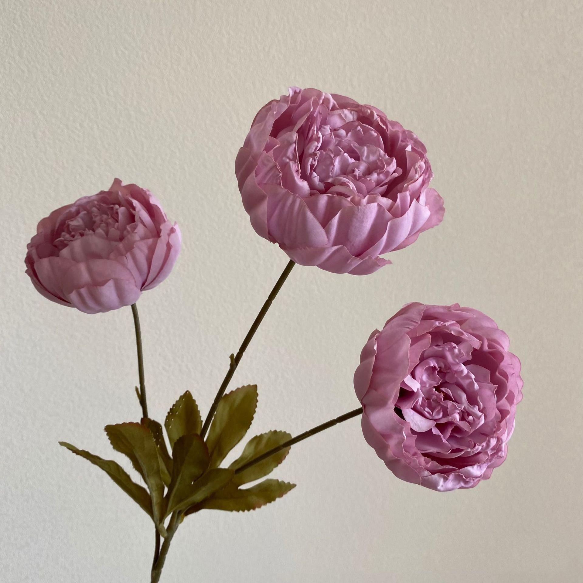 M-P146 Artificial flower bouquet 3 branches peony flowers cheap 3 heads peonies artificial flower bunch