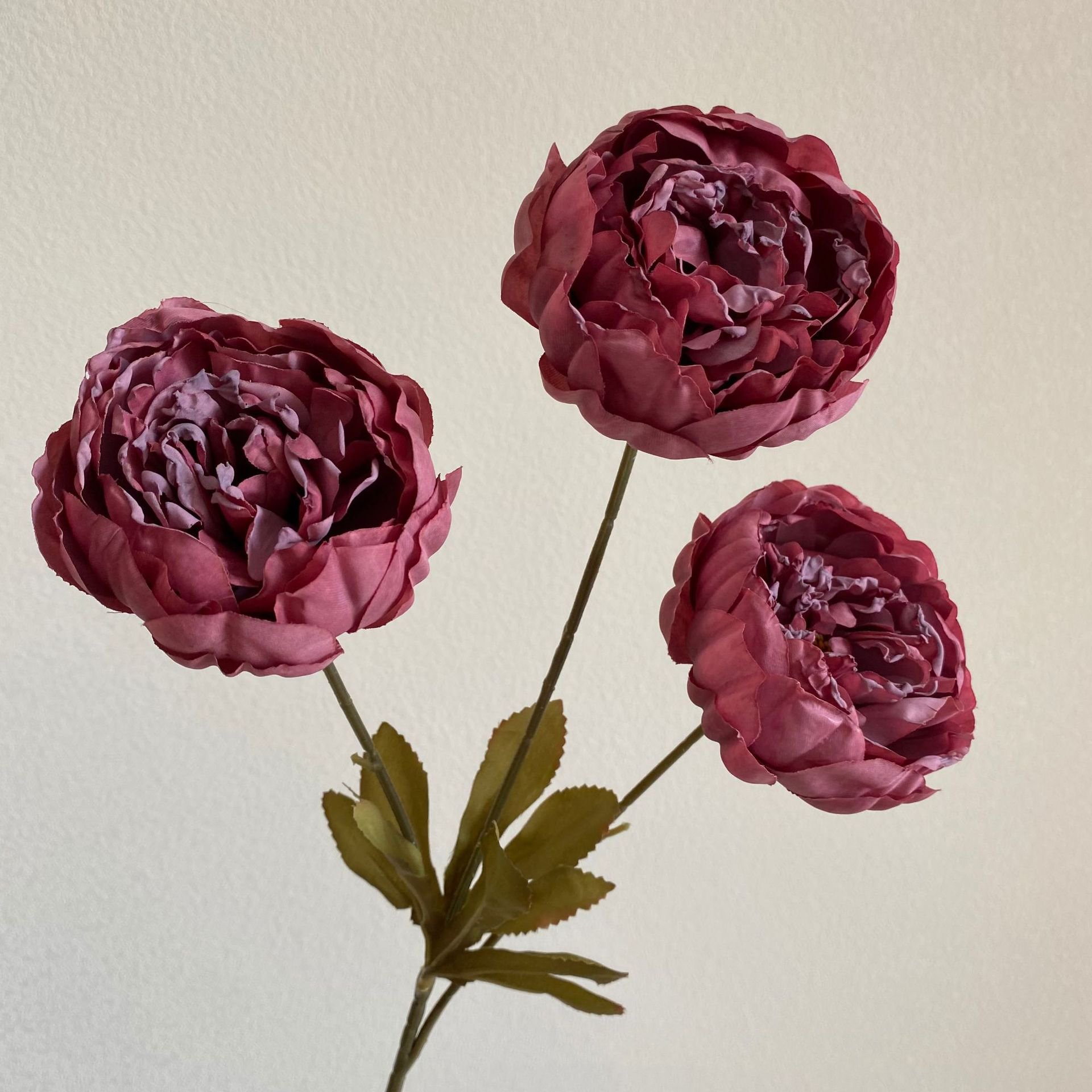 M-P146 Artificial flower bouquet 3 branches peony flowers cheap 3 heads peonies artificial flower bunch