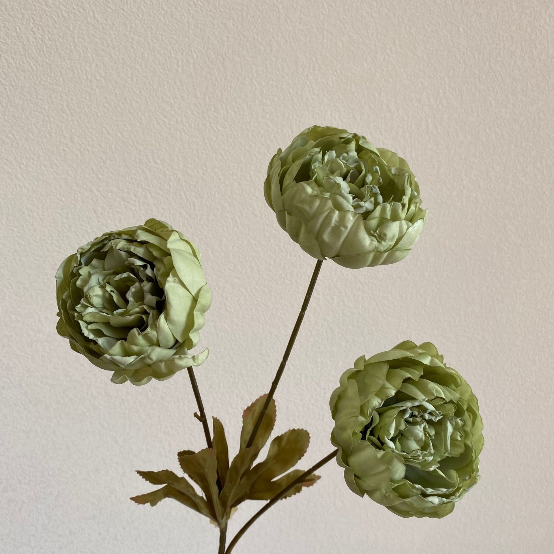 M-P146 Artificial flower bouquet 3 branches peony flowers cheap 3 heads peonies artificial flower bunch