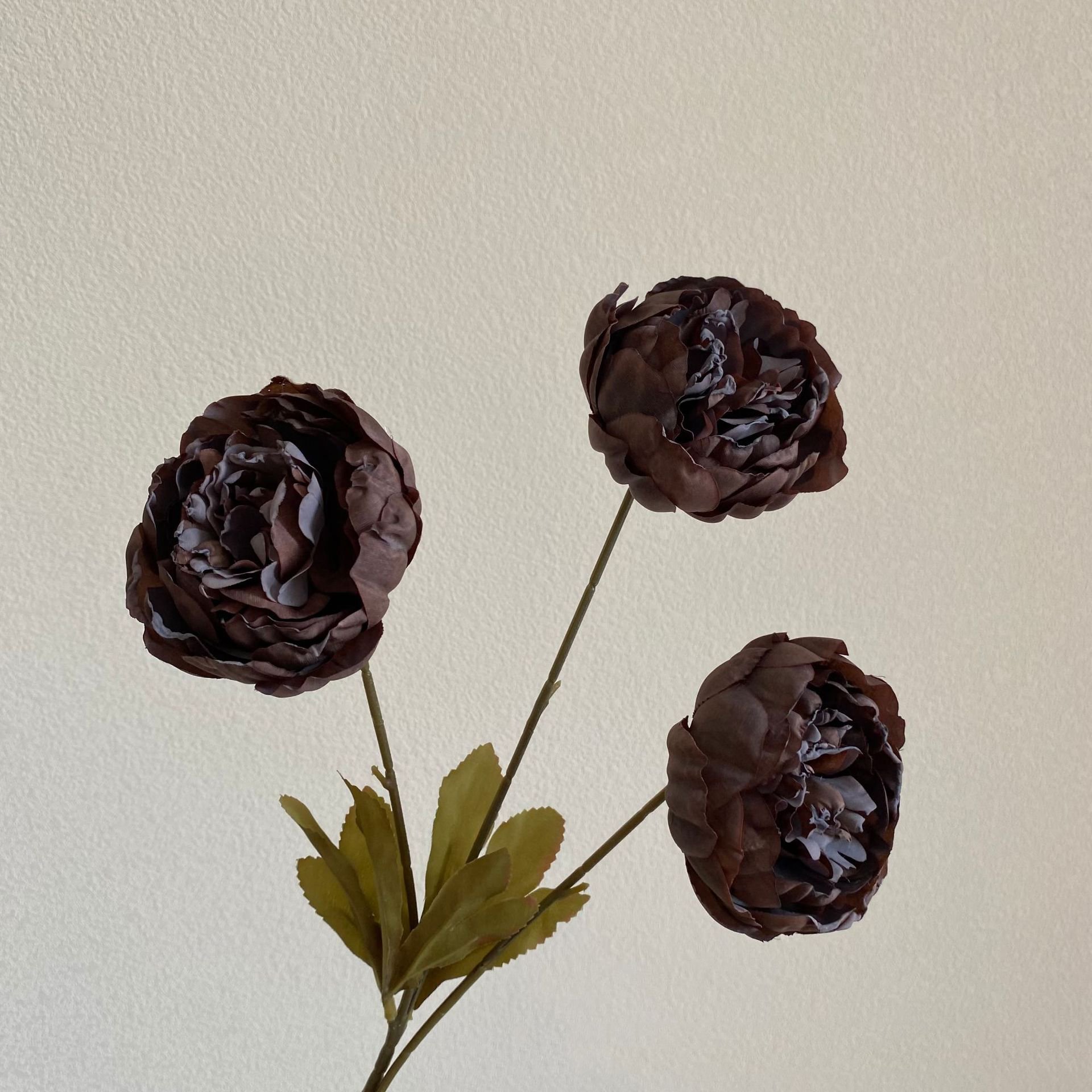 M-P146 Artificial flower bouquet 3 branches peony flowers cheap 3 heads peonies artificial flower bunch