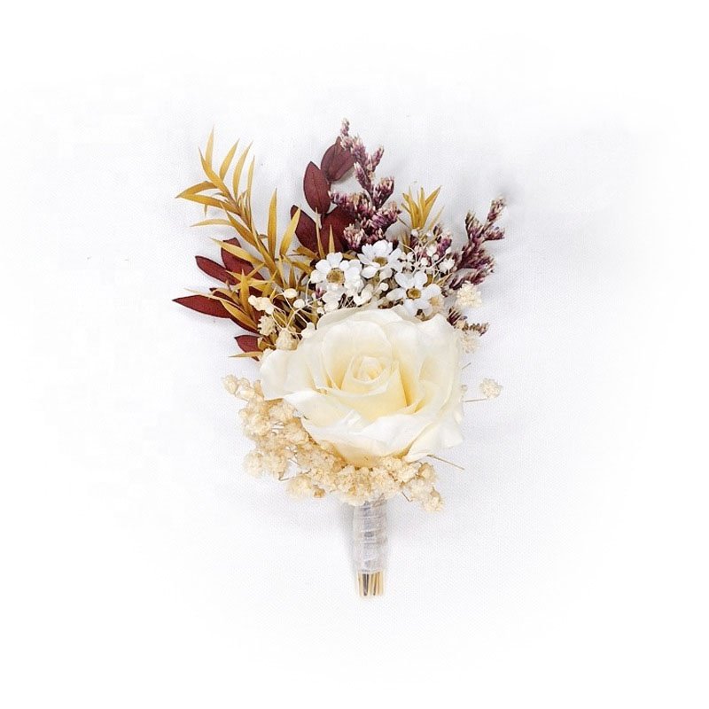 Beautiful Natural Preserved Dried Flower Arrangement Mini Bouquet Unique Bulk Wedding Gifts For Guests