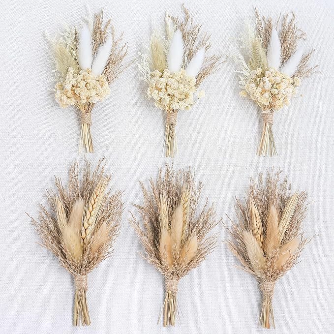 Beautiful Natural Preserved Dried Flower Arrangement Mini Bouquet Unique Bulk Wedding Gifts For Guests