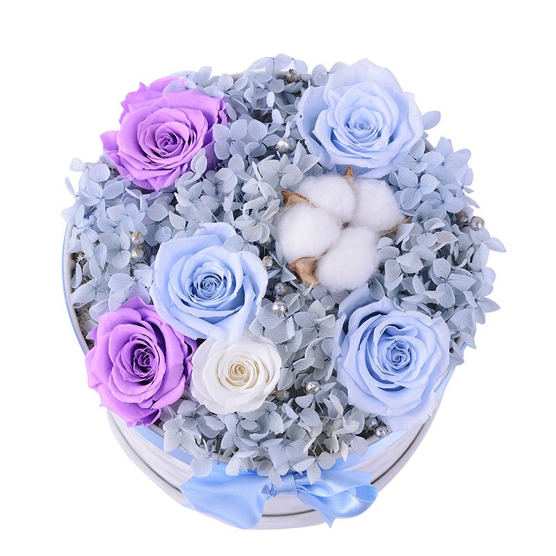 Wholesale preserved rosa a grade 50 colors nounours en rose eternelle perfect Valentine old roses long lasting flower