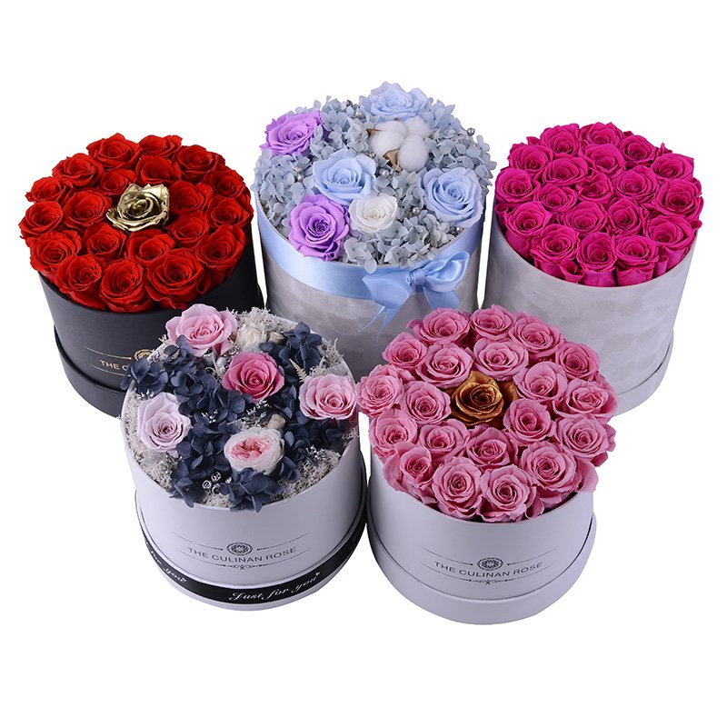Wholesale preserved rosa a grade 50 colors nounours en rose eternelle perfect Valentine old roses long lasting flower