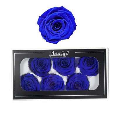 5-6CM 6pcs Level A Preserved Rose Flowers Head Forever Roses Real Eternal Rose for Wedding Home Decoration
