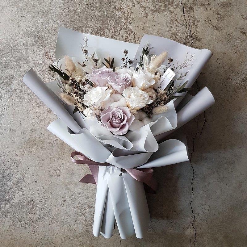 Small Graduation Gift Box Package preserved Wedding Bridesmaid Rose Flower Bouquet With Boxes For Flowers