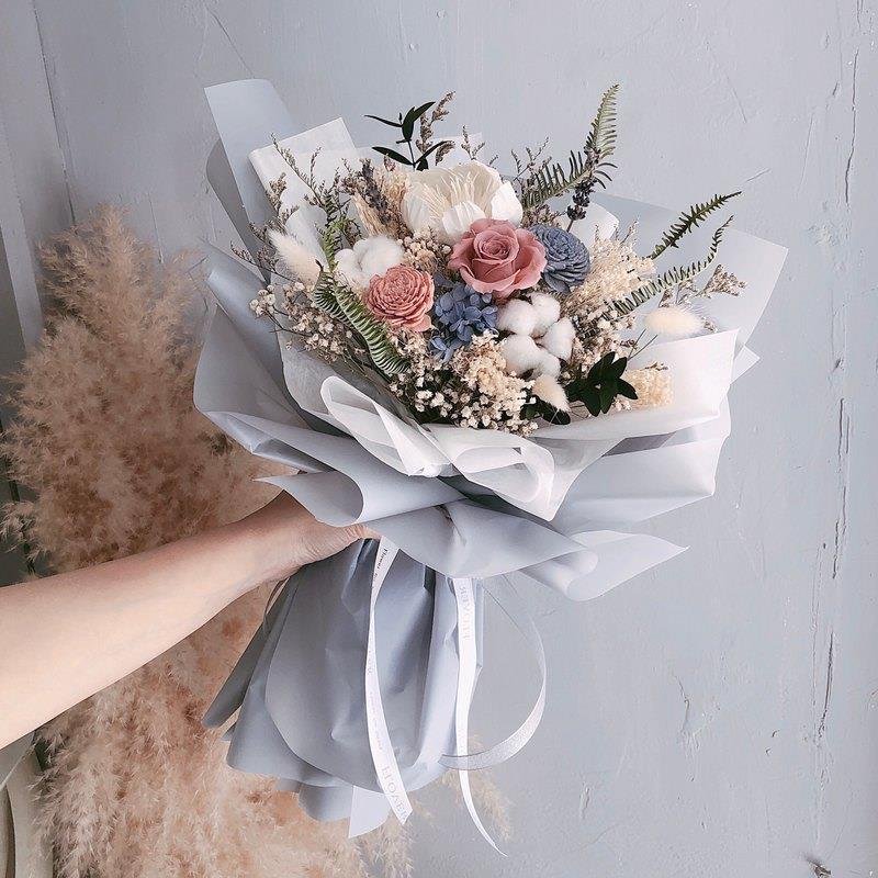 Small Graduation Gift Box Package preserved Wedding Bridesmaid Rose Flower Bouquet With Boxes For Flowers
