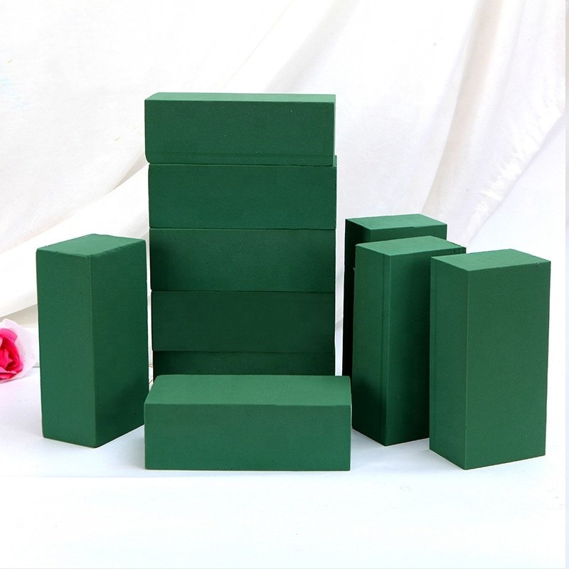 Wet Floral Foam Flower Arrangement Mud Block Green Preserved Fresh Flower Foam Clay Fixing Foam For Flowers