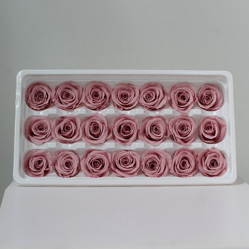Customizable colors 2-3cm 21 pieces/box Natural Eternity Raw Flowers Head Roses Preserved for Valentine's Day Gift Present