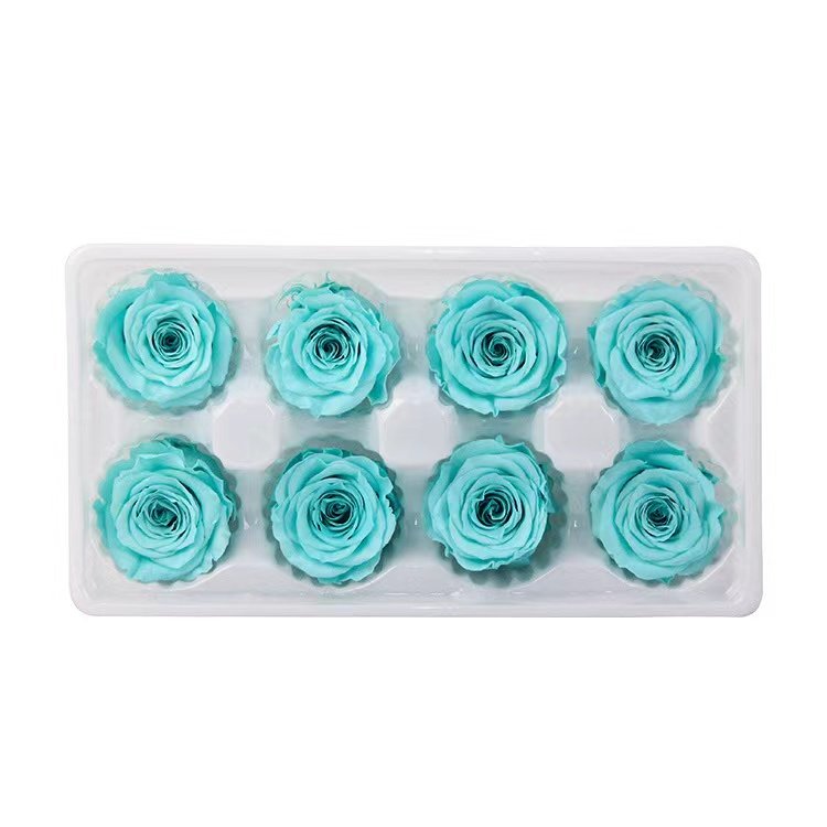 Floral arrangements White roses wedding table decorations forever rose preserved rose flower head box for decoration