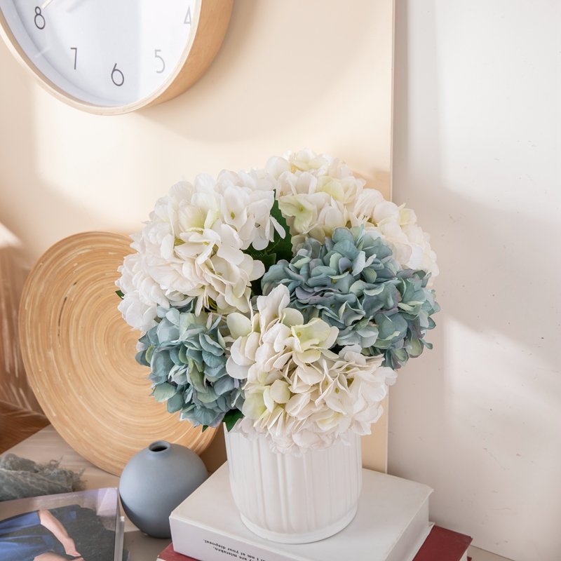 MW52665 CALLA Hydrangea Artificial Flower Preserved Hydrangea Hydrangeas Flowers Faux wedding Decoration Silk Material By Hand
