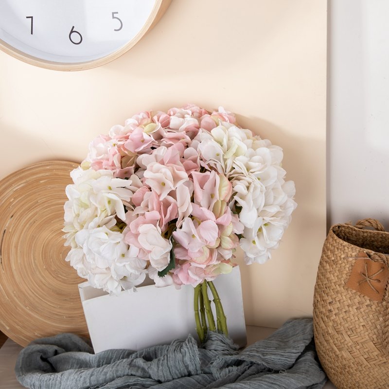 MW52665 CALLA Hydrangea Artificial Flower Preserved Hydrangea Hydrangeas Flowers Faux wedding Decoration Silk Material By Hand
