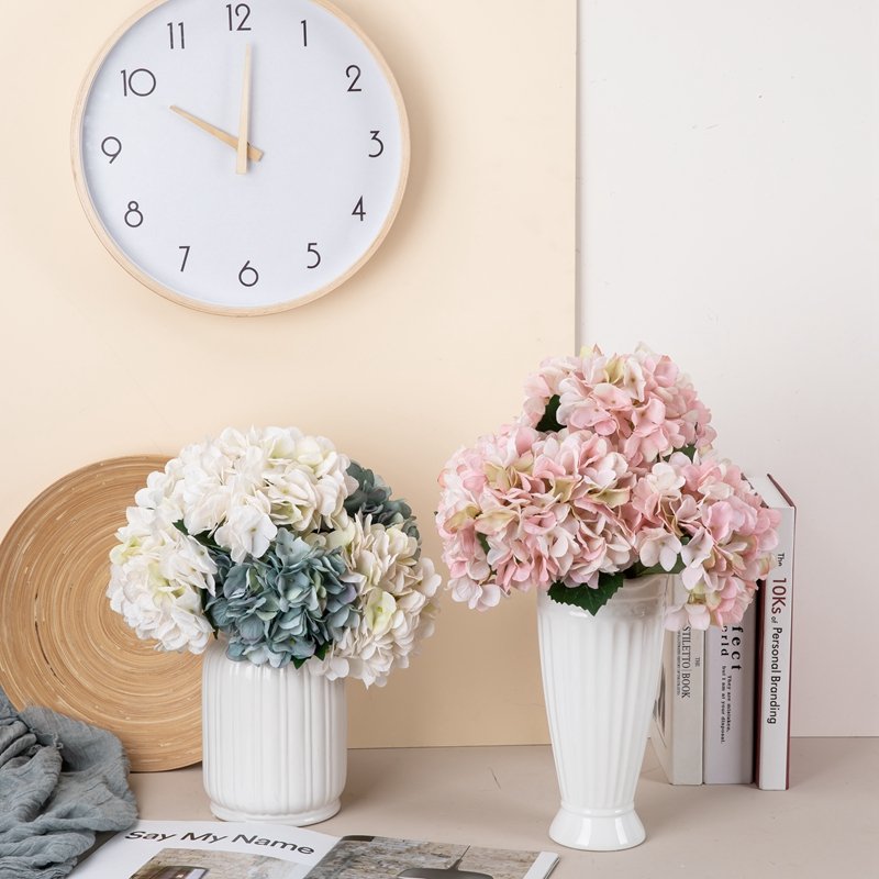 MW52665 CALLA Hydrangea Artificial Flower Preserved Hydrangea Hydrangeas Flowers Faux wedding Decoration Silk Material By Hand