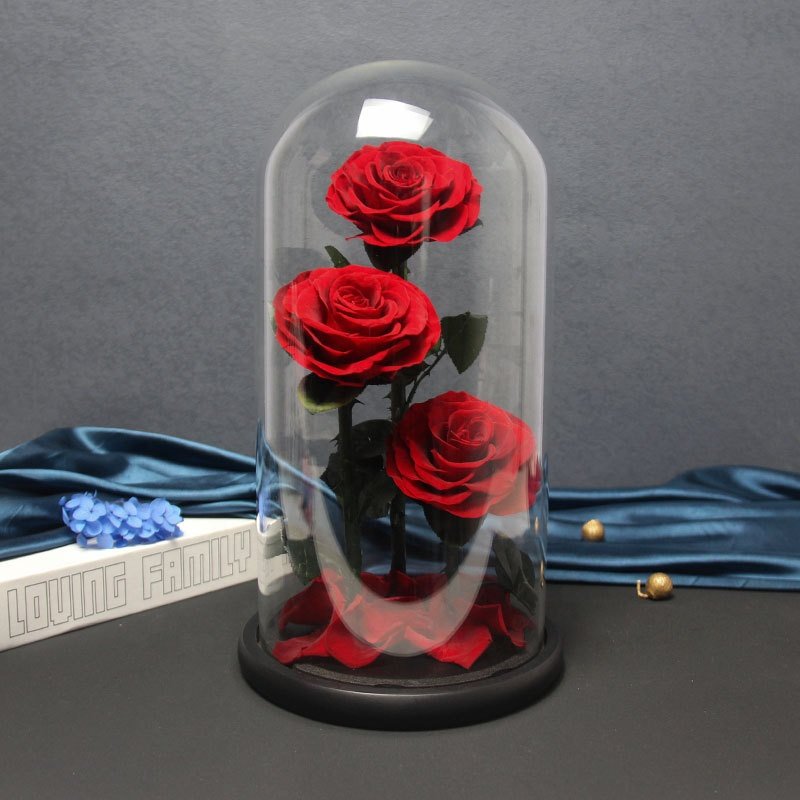 san valentn gifts preserved flowers wholesale forever roses in glass domes flores preservadas preserved rose in glass jar