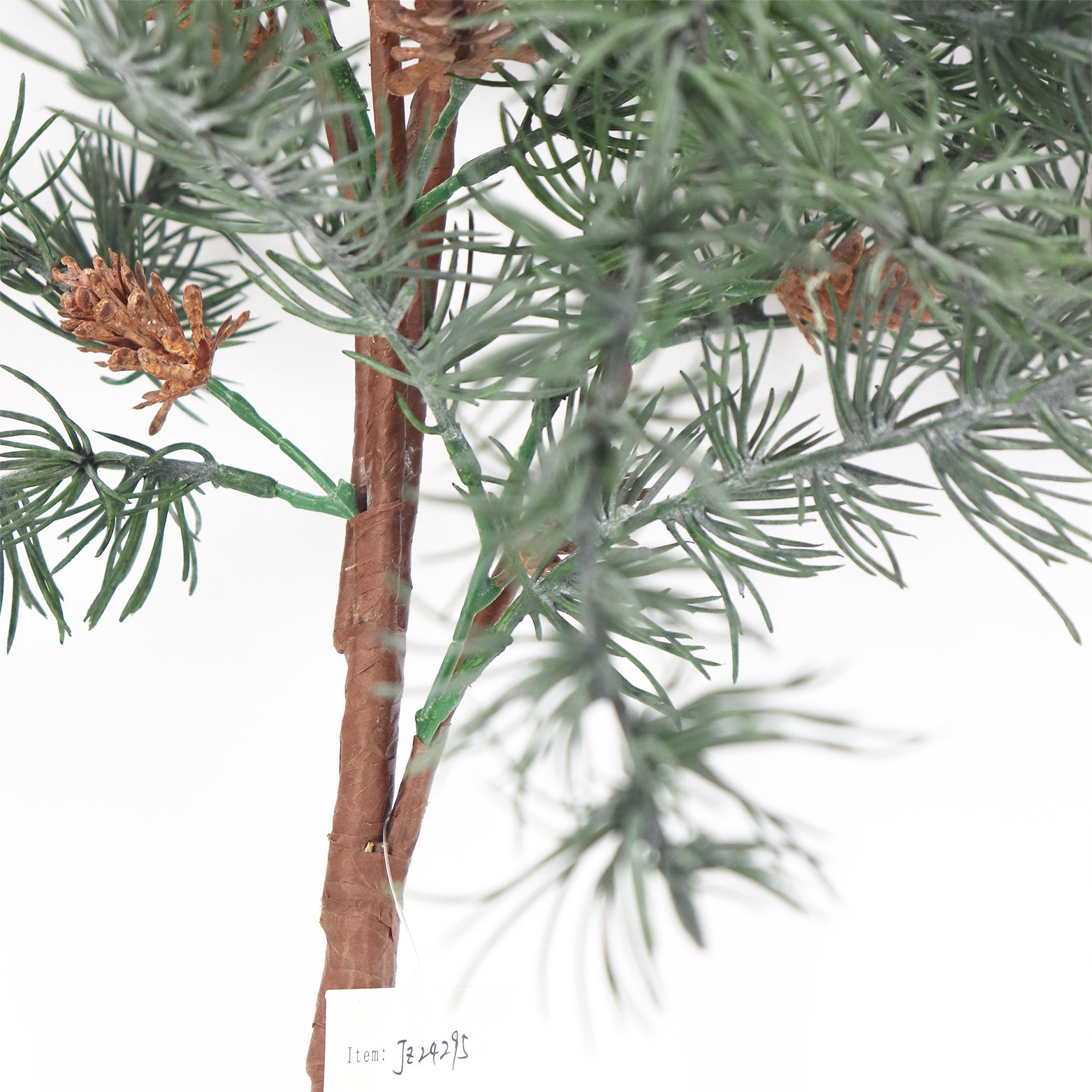 137cm Large Single Branch Artificial Larch Green Plants & Preserved Flowers for Garden Parties Weddings Home Outdoor Decorations