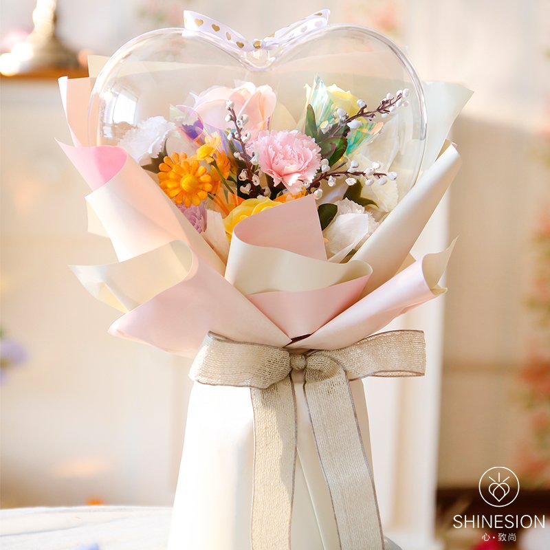 High Quality Creative Eternal Flower Tote Bag Practical Soap Flower Birthday Gift For Girlfriend