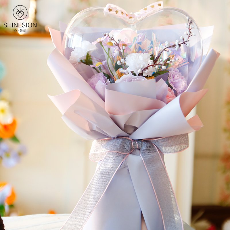 High Quality Creative Eternal Flower Tote Bag Practical Soap Flower Birthday Gift For Girlfriend