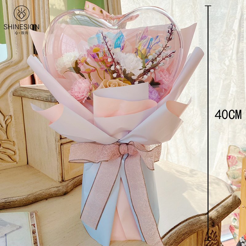 High Quality Creative Eternal Flower Tote Bag Practical Soap Flower Birthday Gift For Girlfriend