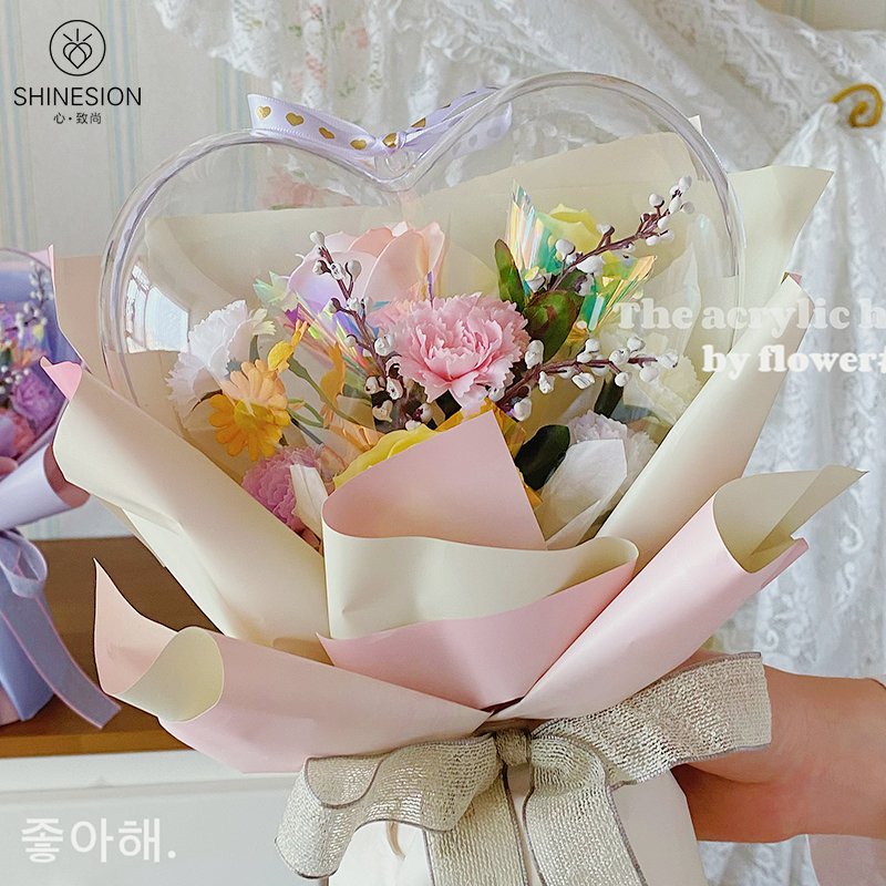 High Quality Creative Eternal Flower Tote Bag Practical Soap Flower Birthday Gift For Girlfriend