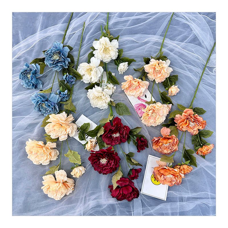 With Wholesale best seller Meichang No.2 Peony artificial silk flower for decor