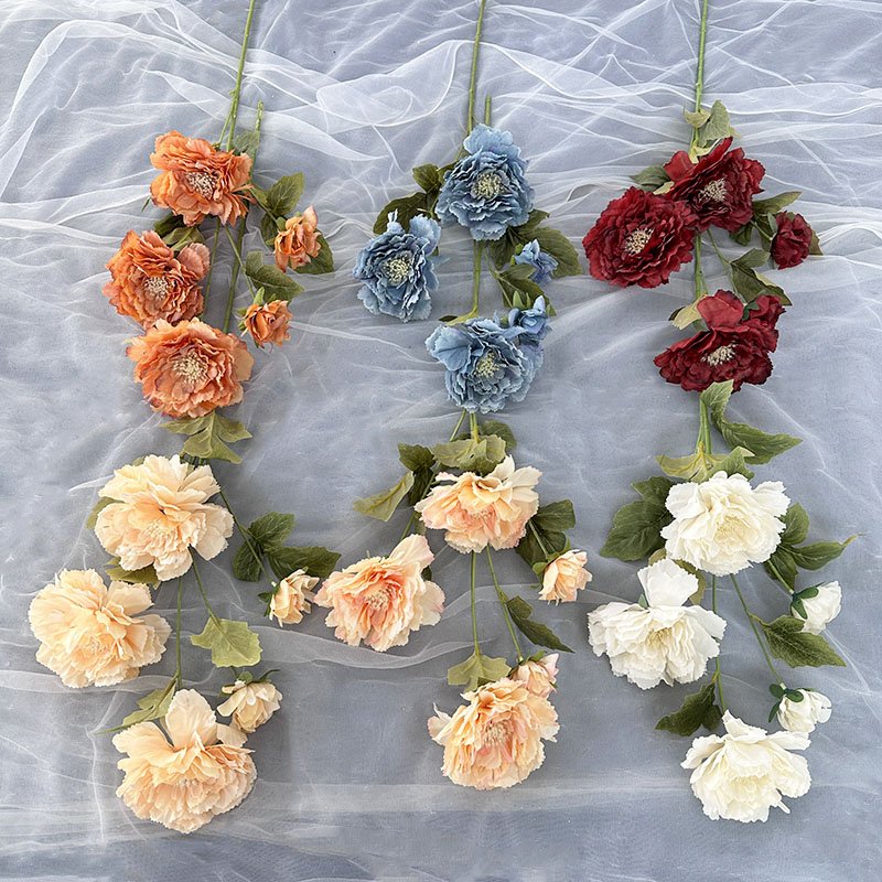 With Wholesale best seller Meichang No.2 Peony artificial silk flower for decor