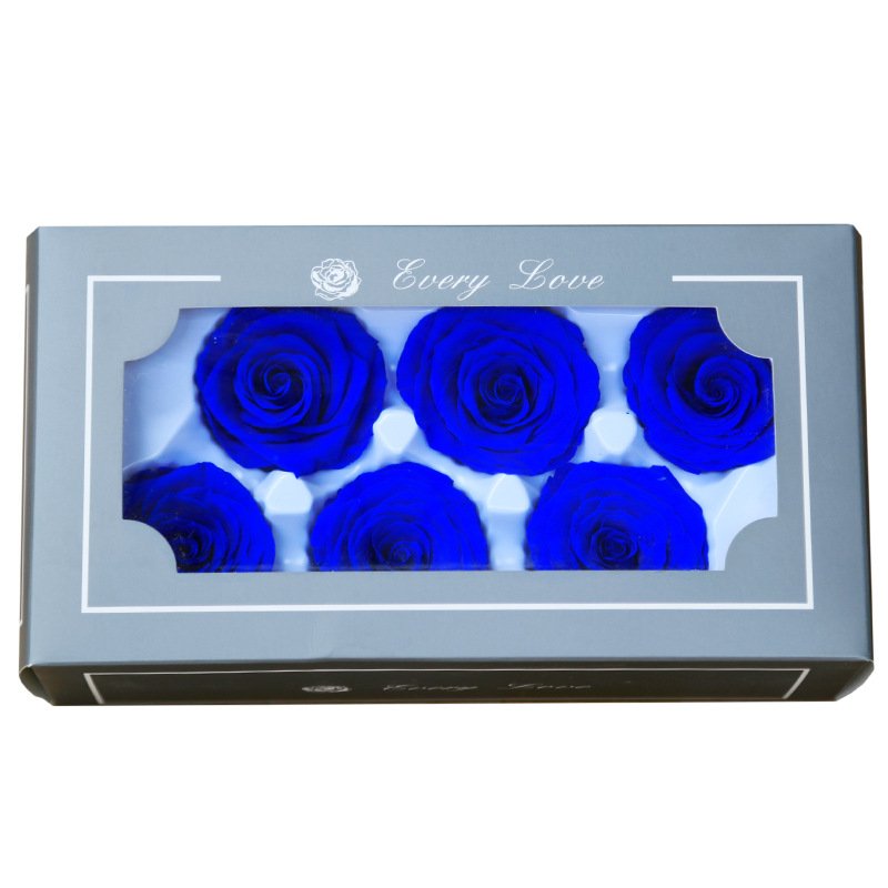 5-6cm Immortal Rose Mothers Day Gift Eternal Life Flower Material Gift Box Flower Heads Bulk Artificial Head