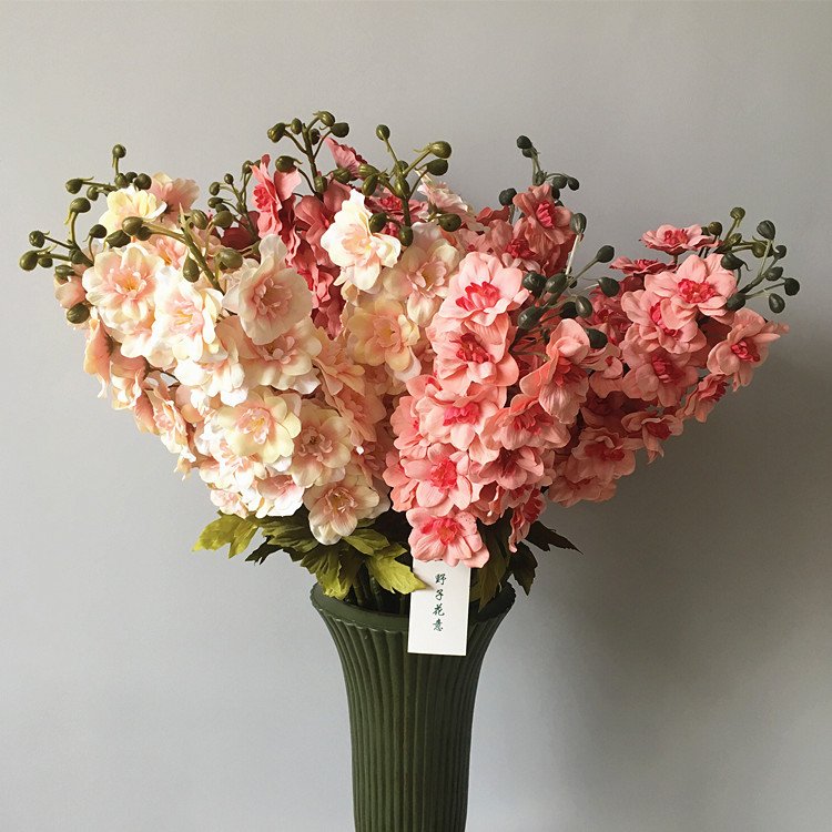 M941 High quality decorative flowers delphinium silk flowers for wedding background decoration