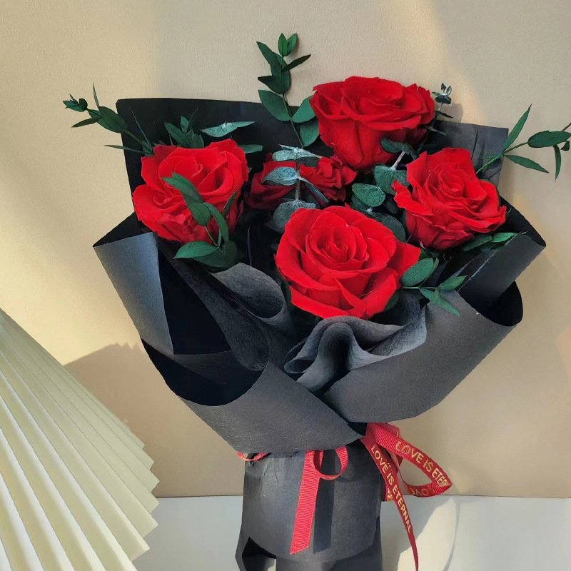 Factory Wholesale Natural Long Lasting Forever Colorful Mix Preserved Flower Forever Roses Bouquet For Mothers Day