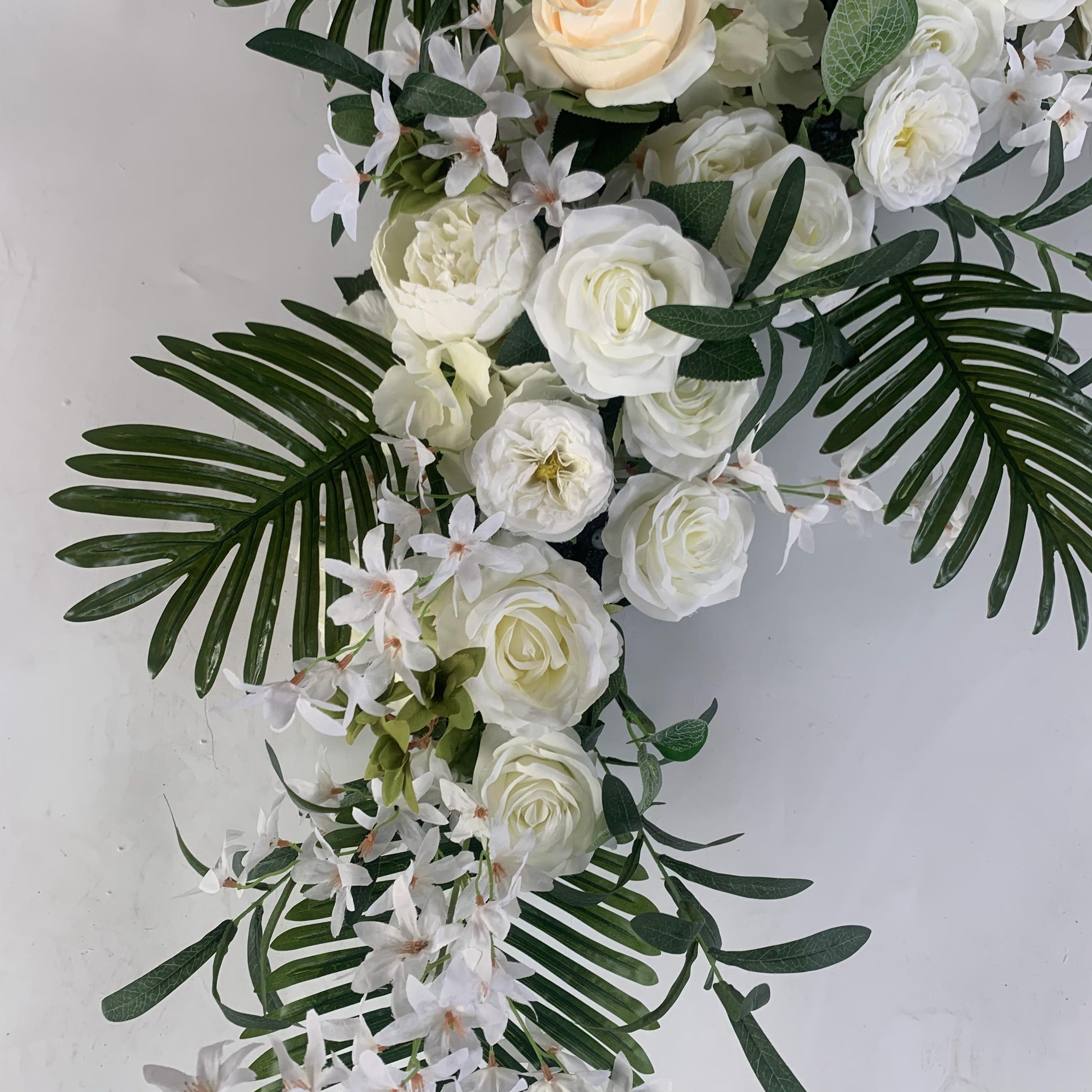 FC-1011 Hot Sale Wholesale Wedding Decoration Backdrop Silk Artificial Flower Wall