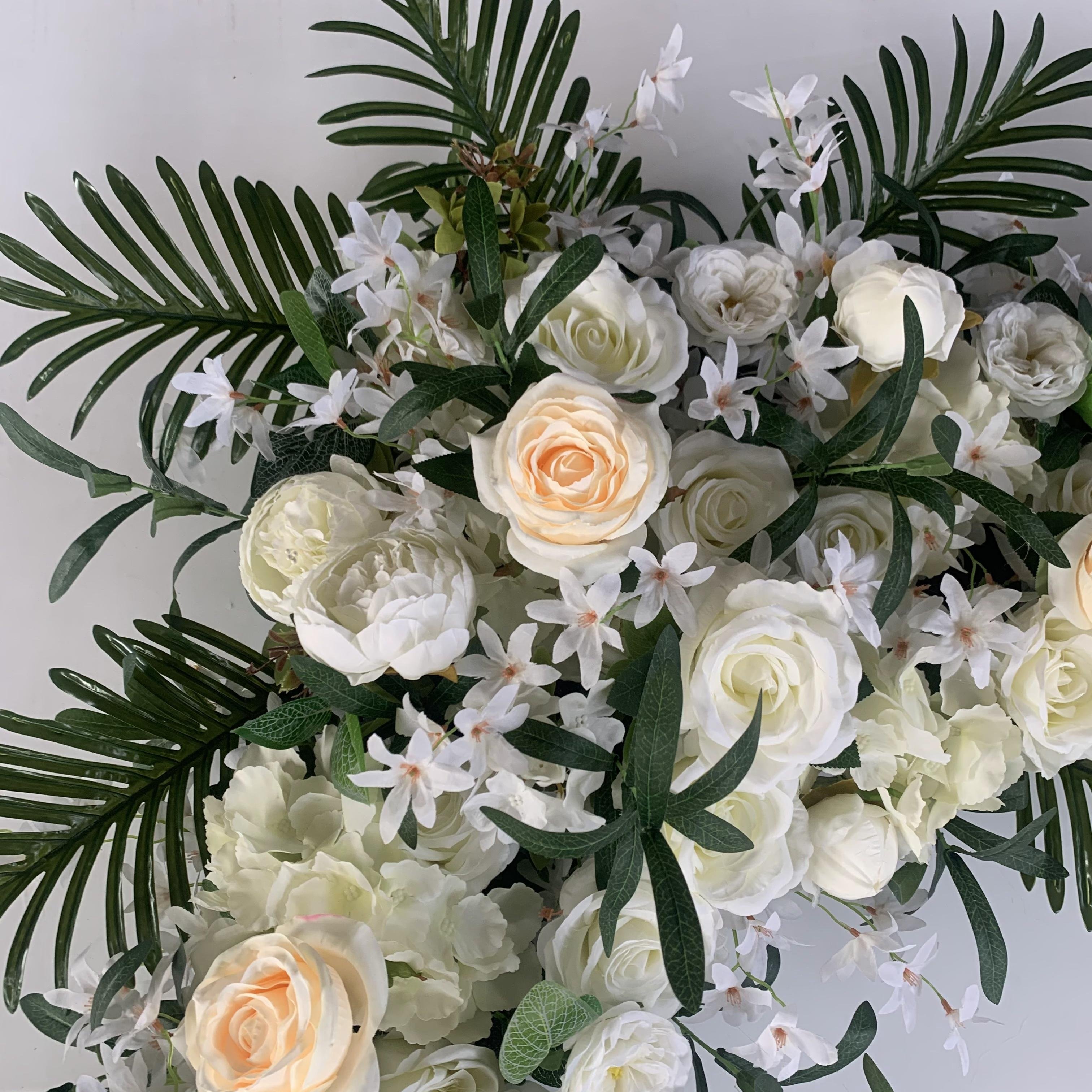 FC-1011 Hot Sale Wholesale Wedding Decoration Backdrop Silk Artificial Flower Wall
