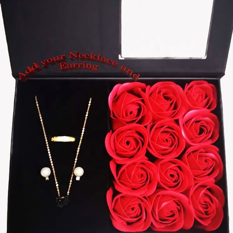 Wholesale Valentines Day Gifts for Women Preserved Rose Flower Gifts Box With Drawer