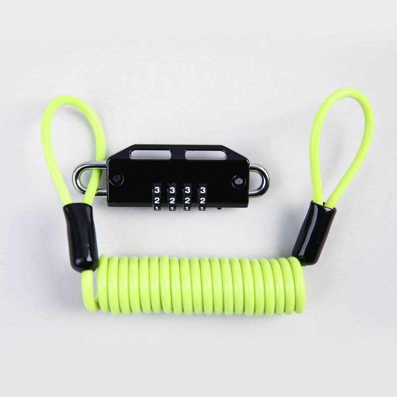 TONYON Spring shape portable steel wire rope for all kinds of locks clothesline helmet Safety rope
