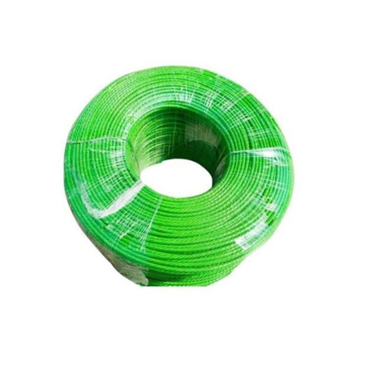 PVC coated steel wire rope for electric cable clothesline greenhouse cable hanging belt trope