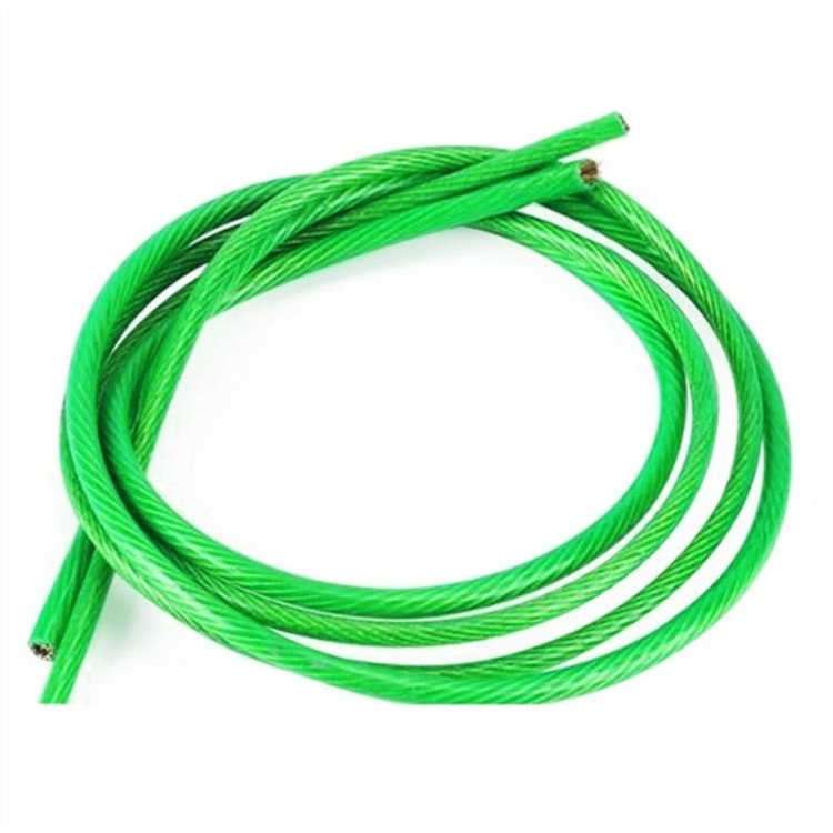 PVC coated steel wire rope for electric cable clothesline greenhouse cable hanging belt trope