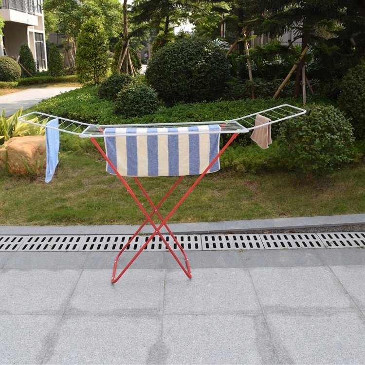 Living room use powder coating 18M clothes drying rack foldable cloth airer
