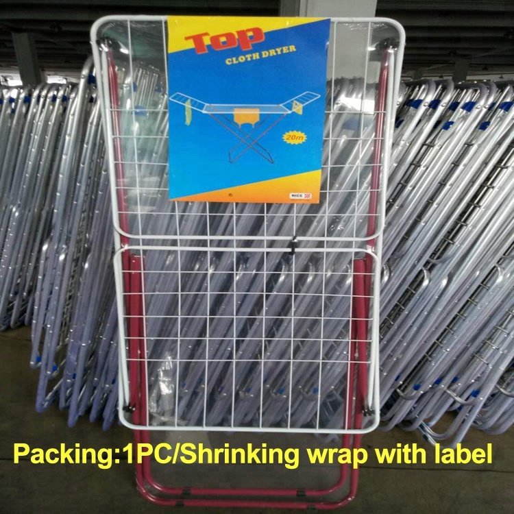 Living room use powder coating 18M clothes drying rack foldable cloth airer