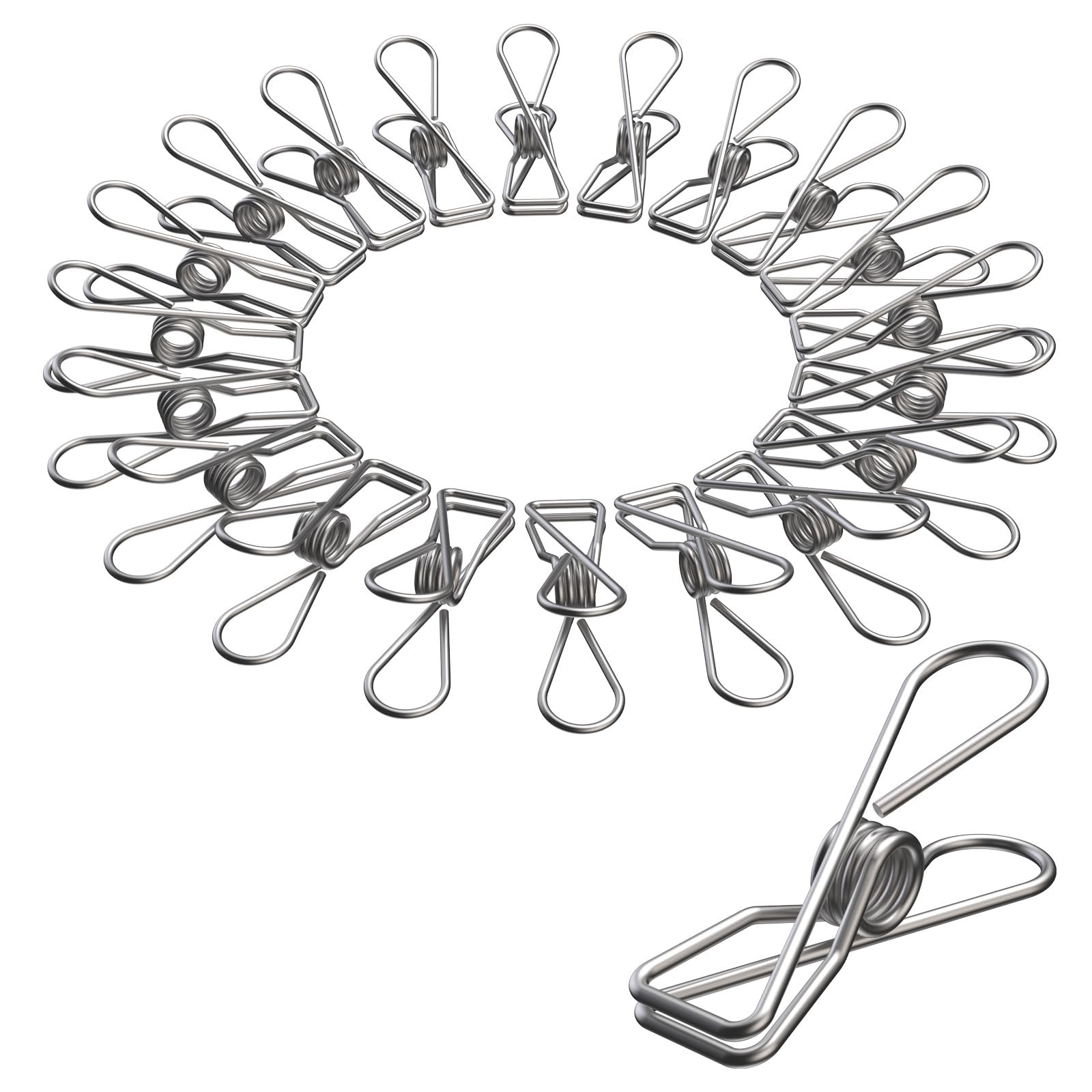 Heavy Laundry Stainless Steel Outdoor Clothes Pins Metal Holding Hanging Clothes Pins