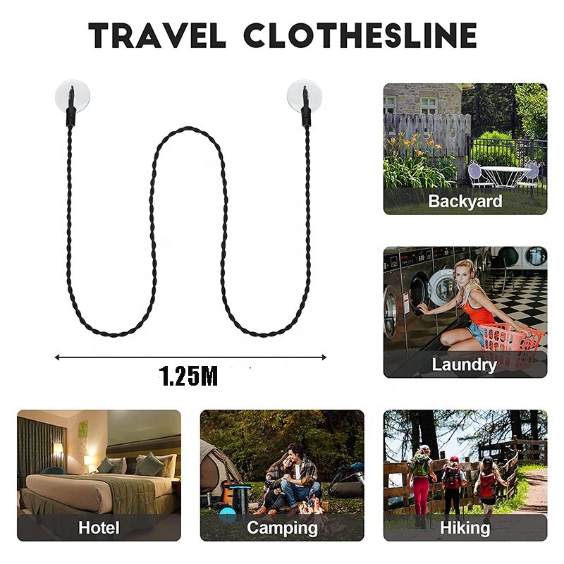 Heavy Duty Clothes Line Outdoor Clothes Hanging Line portable clothes line travel retractable clothesline outdoor
